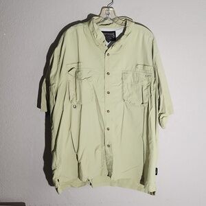 Sportmans Warehouse Shirt Size XL Green has flaws spots FLAWS Fishing